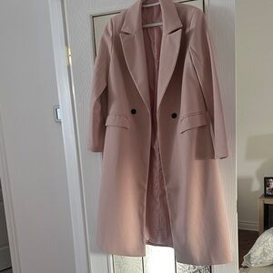 Elegant Pink Women's Coat